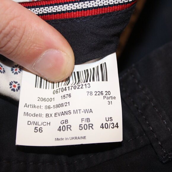 BRAX FEEL GOOD EVANS BLUE MENS PANTS 40 X 34 - Picture 5 of 5